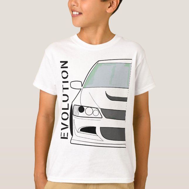 Evolution VIII Evo 8 JDM Classic AWD Turbo Rally L T-Shirt (Front)