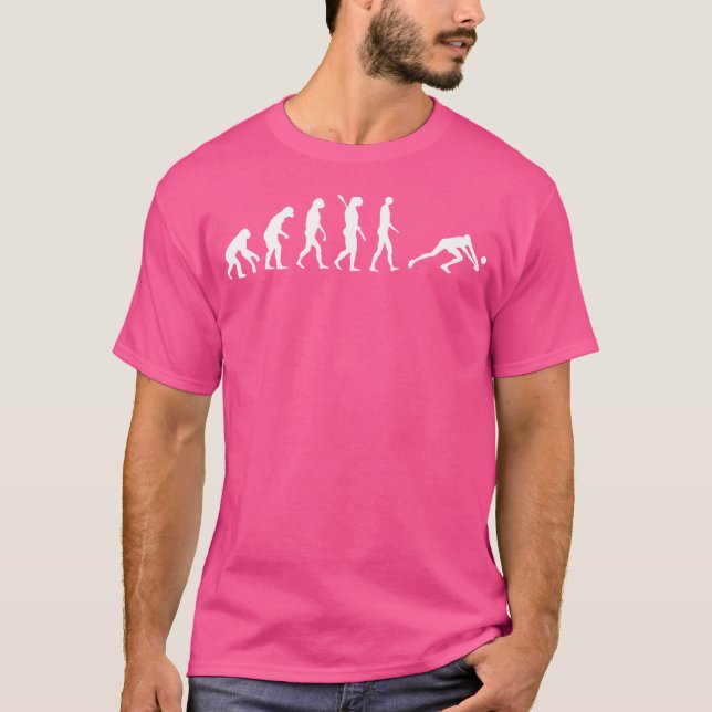 Evolution Volleyball Player Volleyball Beach Volle T-Shirt (Front)