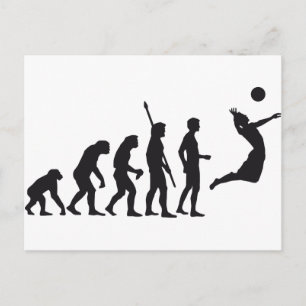 evolution volleyball postcard
