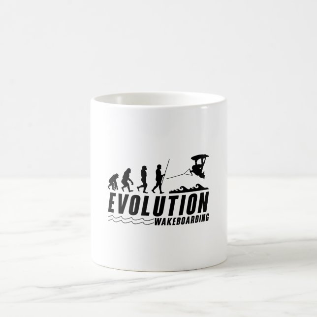 Evolution Wakeboard Wake Wakeboarding Wakeboarder Coffee Mug (Center)