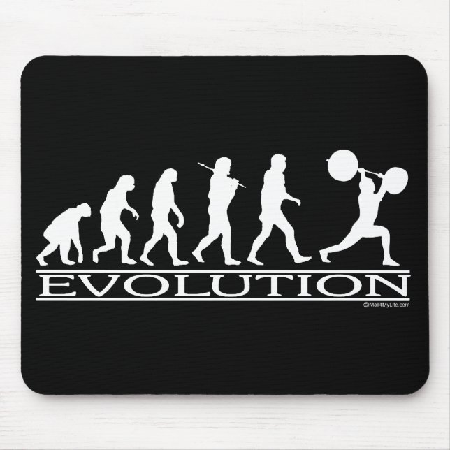 Evolution - Weight Lifter Mouse Mat (Front)
