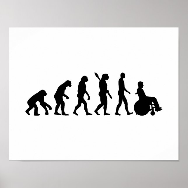 Evolution wheelchair handicaped poster (Front)