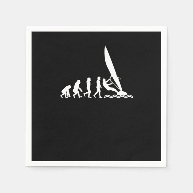 Evolution Windsurf Water Sports Sailing Sailboardi Napkin (Front)
