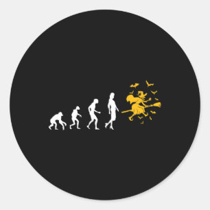 Evolution Witch Classic Round Sticker