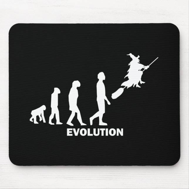 evolution witch mouse mat (Front)