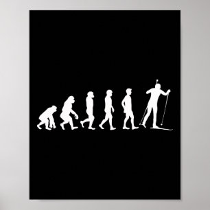 Evolution Women's Biathletes Biathlon Sports Poster