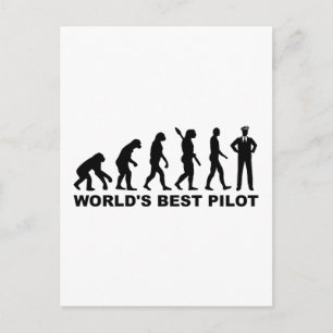 Evolution world's best Pilot Postcard
