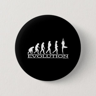 Evolution - Yoga 6 Cm Round Badge