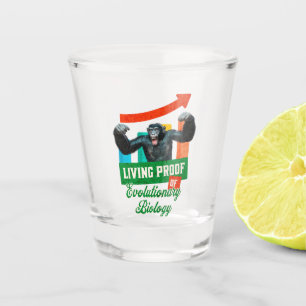 Evolutionary Biology Primate Humour Shot Glass