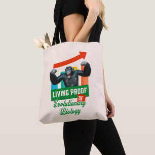 Evolutionary Biology Primate Humour Tote Bag