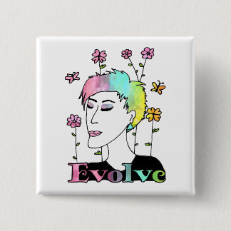 Evolve 15 Cm Square Badge