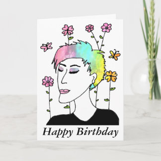 Evolve Art Birthday Card