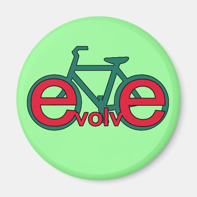 Evolve Bicycle Art for Tshirts, Apparel Magnet (Front)