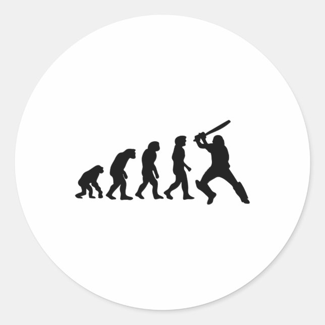 Evolve Cricket  Classic Round Sticker (Front)