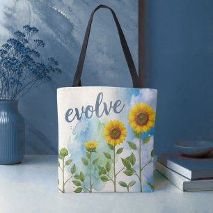 Evolve Sunflower Tote Bag