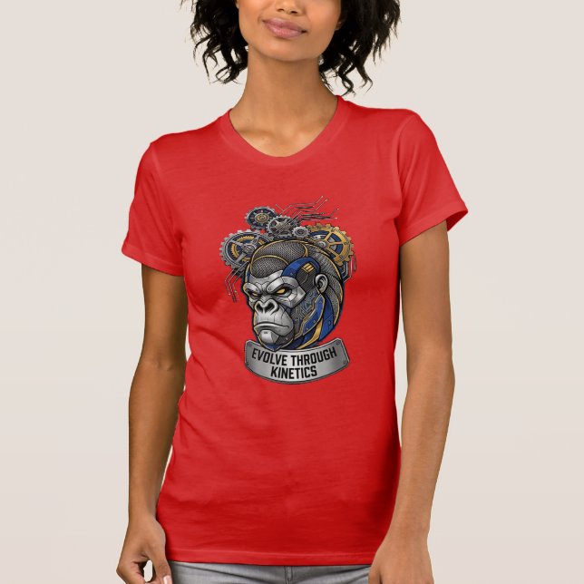 Evolve Through Kinetics Cybernetic Mechanical Gori T-Shirt (Front)