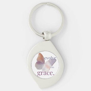 Evolve with Grace Themed Key Ring