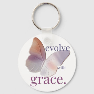 Evolve with Grace Themed Key Ring