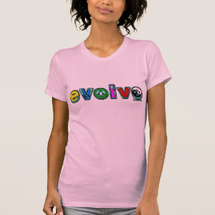 EVOLVE with Six Symbols of Peace and Progress T-Shirt