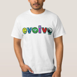 EVOLVE with Six Symbols of Peace and Progress T-Shirt