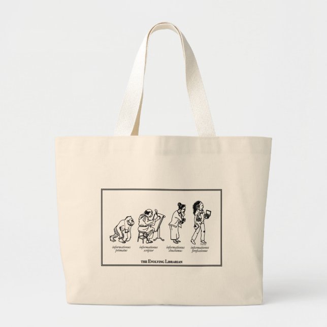 Evolving Librarian Tote Bag (Front)