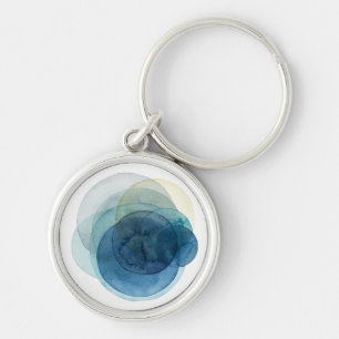 Evolving Planets - Watercolor Circles Key Ring