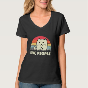 Ew People Ca Vintage Cat Black Cat T-Shirt