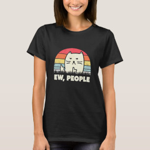 Ew People Ca Vintage Cat Black Cat T-Shirt