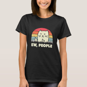 Ew People Ca Vintage Cat Black Cat T-Shirt
