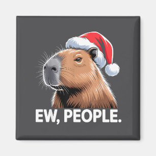 Ew People Capybara Christmas Humor Magnet