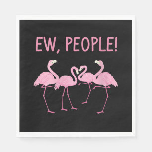 Ew People Flamingo Social Distancing Tropical Napkin