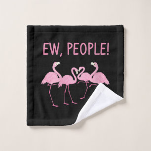 Ew People Flamingo Social Distancing Tropical Wash Cloth
