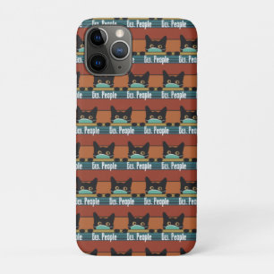 Ew People Funny Introvert Gift Cat Face Mask iPhone 11 Pro Case