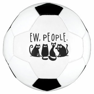 Ew People Funny Meowy Black Cats  Football