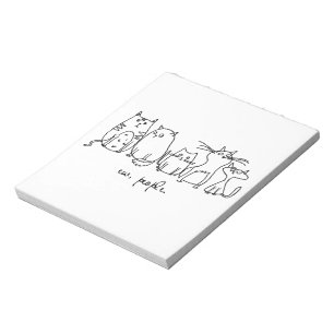 Ew, People Funny Meowy Cat Lovers Notepad