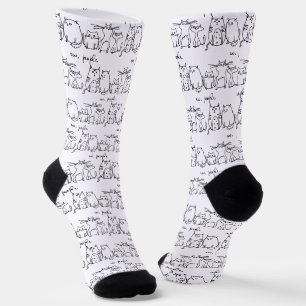 Ew, People Funny Meowy Cat Lovers Socks