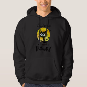 Ew People I Am Hungry Black Cat Halloween Hoodie