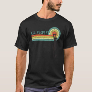 Ew People Meowy Cat Black Cat Hanging On T-Shirt