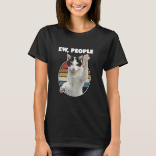 Ew People Retro Cat Meow Cat T-Shirt