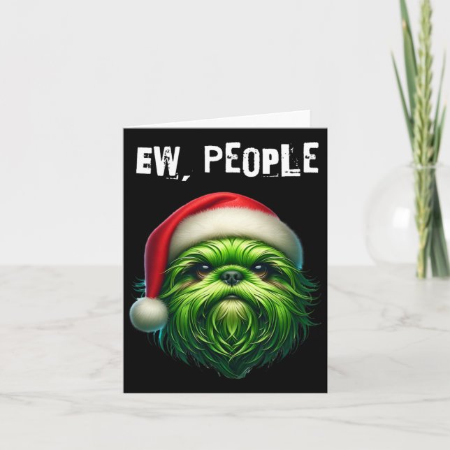 Ew People Shihtzu Dog  Card (Front)