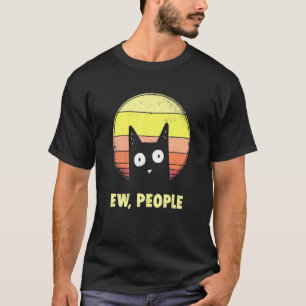 Ew People Vintage  Cat  Graphic Cat T-Shirt