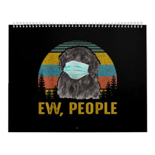 Ew People Vintage   Retro Newfoundland Dog Gift Calendar