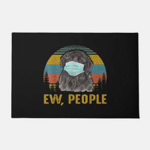 Ew People Vintage Retro Newfoundland Dog Gift Doormat
