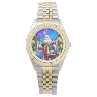 eWatch Watch Red Christmas Santa Claus in winter