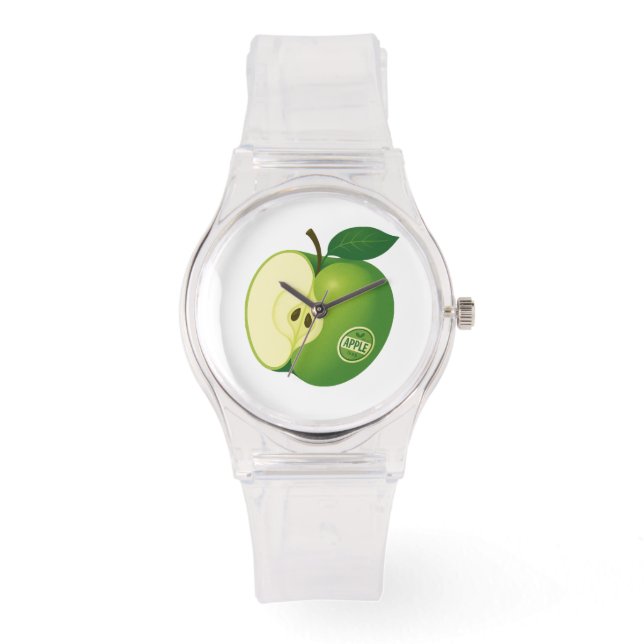 eWatch Watch with green apple (Front)