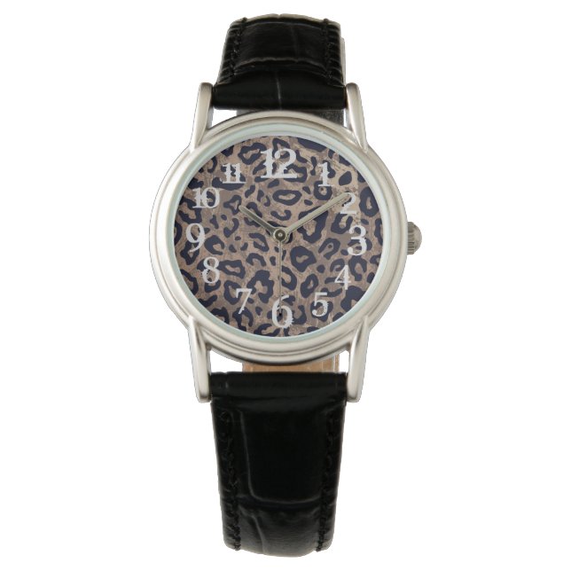 Ewatch Women's Animal Print Watch (Front)