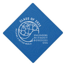 EWB-USA Graduation Hat Topper Class of 2025 Blue 