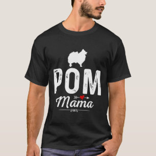 Ewd Pom Dog Mama Funny Pomeranian Spitz Mom T-Shirt