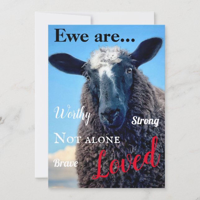 Ewe are Loved Card (Front)