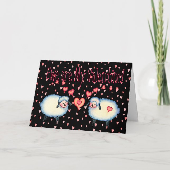 EWE are MY VALENTINE by SHARON SHARPE Holiday Card (Front)